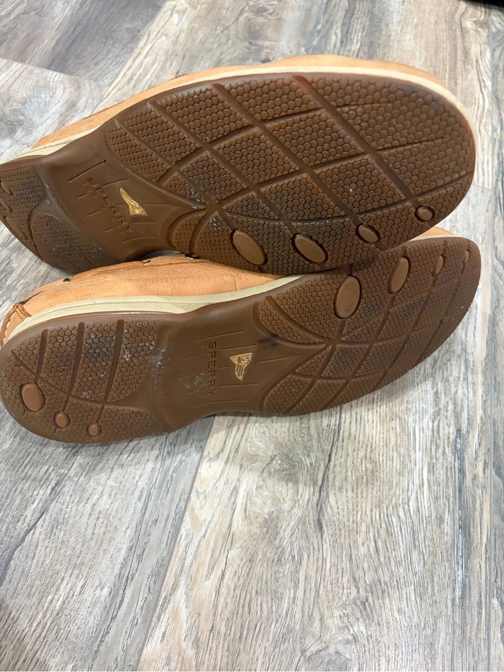 Sperry Men’s Boat Shoes in Tan/Brown Leather